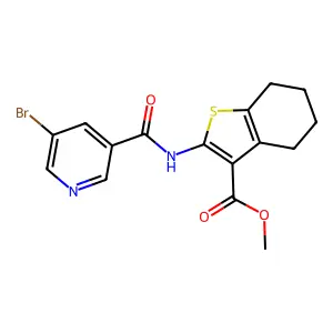 C16H15BrN2O3S structure