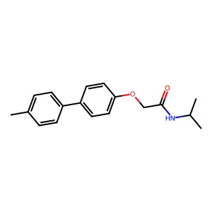 2-[4-(4-methylphenyl)phenoxy]-N-propan-2-ylacetamide structure