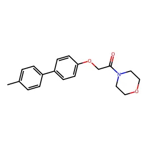 4-{[(4'-Methyl-4-biphenylyl)oxy]acetyl}morpholine structure