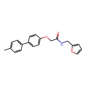 N-(furan-2-ylmethyl)-2-[4-(4-methylphenyl)phenoxy]acetamide structure