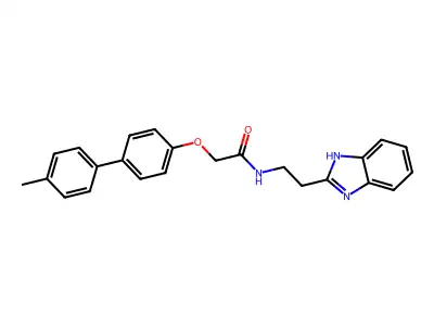 N-(2-benzimidazol-2-ylethyl)-2-[4-(4-methylphenyl)phenoxy]acetamide structure