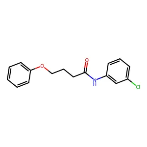 N-(3-chlorophenyl)-4-phenoxybutanamide structure