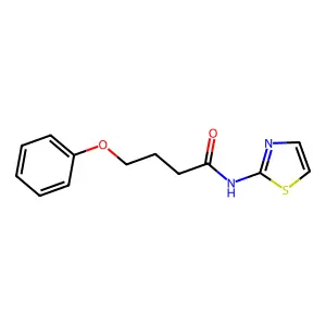4-phenoxy-N-(1,3-thiazol-2-yl)butanamide structure