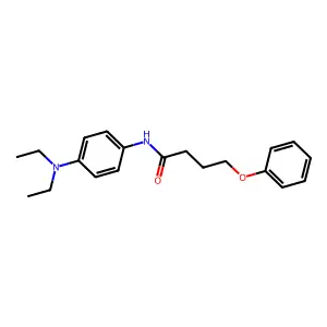 N-[4-(diethylamino)phenyl]-4-phenoxybutanamide structure