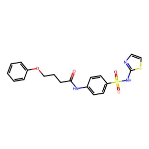 4-phenoxy-N-[4-(1,3-thiazol-2-ylsulfamoyl)phenyl]butanamide structure