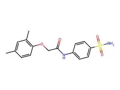 2-(2,4-dimethylphenoxy)-N-(4-sulfamoylphenyl)acetamide structure