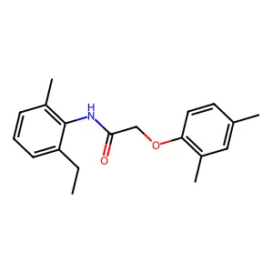 2-(2,4-Dimethylphenoxy)-N-(2-ethyl-6-methylphenyl)acetamide structure