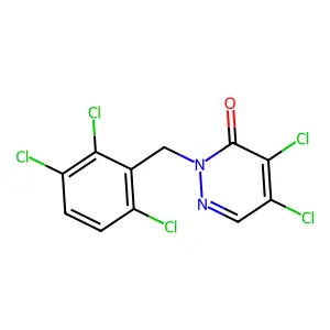 4,5-dichloro-2-(2,3,6-trichlorobenzyl)pyridazin-3(2H)-one structure