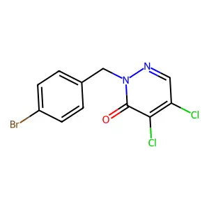 2-[(4-Bromophenyl)methyl]-4,5-dichloro-2,3-dihydropyridazin-3-one structure