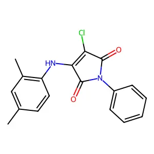 3-Chloro-4-(2,4-dimethylanilino)-1-phenylpyrrole-2,5-dione structure
