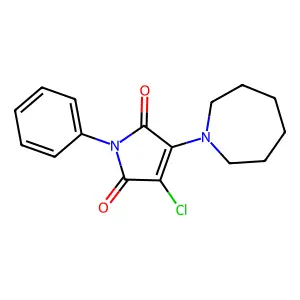 3-(Azepan-1-yl)-4-chloro-1-phenylpyrrole-2,5-dione structure