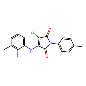 3-chloro-4-(2,3-dimethylanilino)-1-(4-methylphenyl)-1H-pyrrole-2,5-dione structure