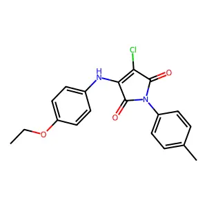 3-chloro-4-(4-ethoxyanilino)-1-(4-methylphenyl)-1H-pyrrole-2,5-dione structure