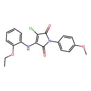 3-Chloro-4-(2-ethoxyanilino)-1-(4-methoxyphenyl)pyrrole-2,5-dione structure