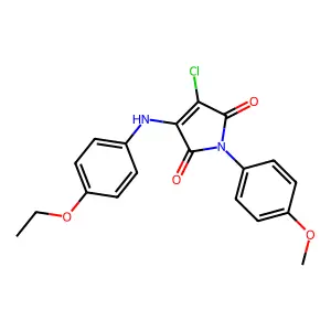 3-Chloro-4-(4-ethoxyanilino)-1-(4-methoxyphenyl)pyrrole-2,5-dione structure