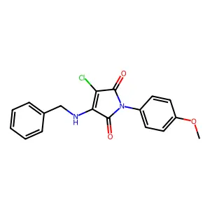 3-(benzylamino)-4-chloro-1-(4-methoxyphenyl)-1H-pyrrole-2,5-dione structure