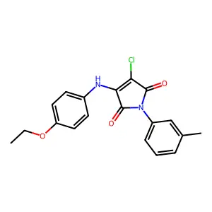 3-Chloro-4-(4-ethoxyanilino)-1-(3-methylphenyl)pyrrole-2,5-dione structure