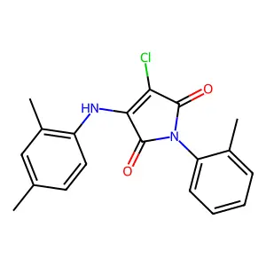 3-Chloro-4-(2,4-dimethylanilino)-1-(2-methylphenyl)pyrrole-2,5-dione structure