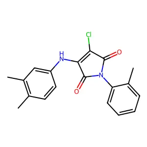 3-chloro-4-(3,4-dimethylanilino)-1-(2-methylphenyl)-1H-pyrrole-2,5-dione structure