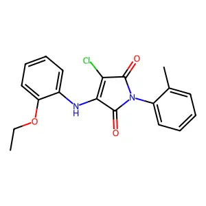 3-Chloro-4-(2-ethoxyanilino)-1-(2-methylphenyl)pyrrole-2,5-dione structure