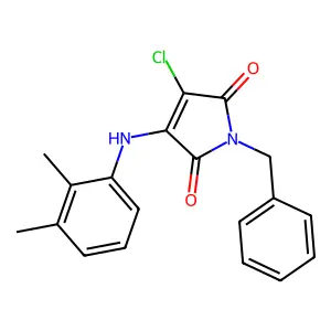 1-Benzyl-3-chloro-4-(2,3-dimethylanilino)pyrrole-2,5-dione structure