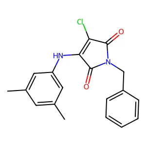 1-Benzyl-3-chloro-4-(3,5-dimethylanilino)pyrrole-2,5-dione structure