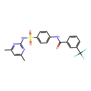 C20H17F3N4O3S structure