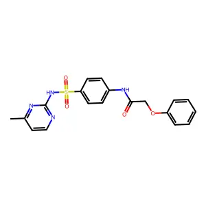 N-{4-[(4-methylpyrimidin-2-yl)sulfamoyl]phenyl}-2-phenoxyacetamide structure