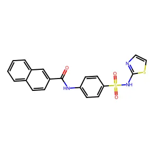 N-(4-(N-(thiazol-2-yl)sulfamoyl)phenyl)-2-naphthamide structure