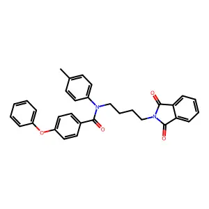 N-(4-(1,3-dioxoisoindolin-2-yl)butyl)-4-phenoxy-N-(p-tolyl)benzamide structure