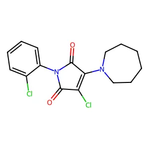 3-(Azepan-1-yl)-4-chloro-1-(2-chlorophenyl)pyrrole-2,5-dione structure