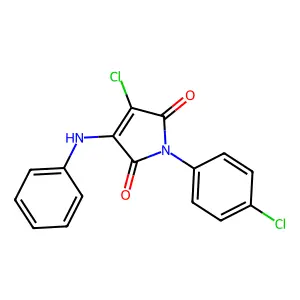 3-Anilino-4-chloro-1-(4-chlorophenyl)pyrrole-2,5-dione structure
