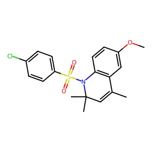 1-(4-Chloro-benzenesulfonyl)-6-methoxy-2,2,4-trimethyl-1,2-dihydro-quinoline structure