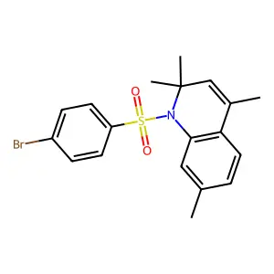1-(4-Bromophenyl)sulfonyl-2,2,4,7-tetramethylquinoline structure