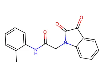 2-(2,3-dioxo-2,3-dihydro-1H-indol-1-yl)-N-(2-methylphenyl)acetamide structure