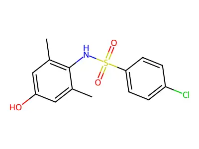 4-chloro-N-(4-hydroxy-2,6-dimethylphenyl)benzenesulfonamide structure