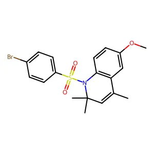 1-(4-Bromophenyl)sulfonyl-6-methoxy-2,2,4-trimethylquinoline structure