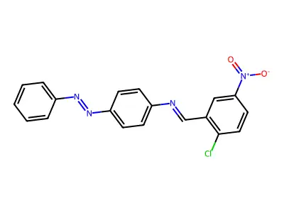 (2-Chloro-5-nitrobenzylidene)[4-(phenyldiazenyl)phenyl]amine structure