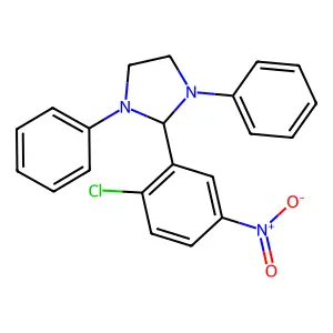 2-(2-Chloro-5-nitrophenyl)-1,3-diphenylimidazolidine structure