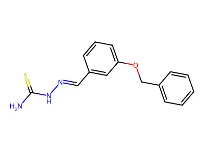 [(3-Phenylmethoxyphenyl)methylideneamino]thiourea structure
