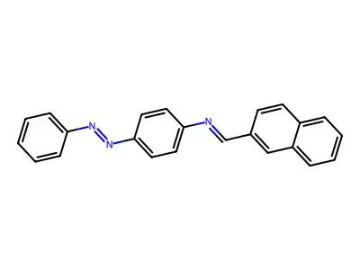 (2-Naphthylmethylene)[4-(phenyldiazenyl)phenyl]amine structure