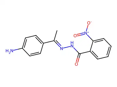 N'-[(E)-1-(4-Aminophenyl)ethylidene]-2-nitrobenzohydrazide structure