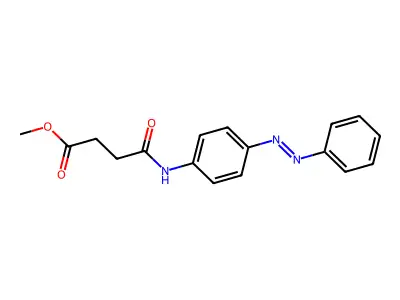 methyl 4-oxo-4-({4-[(E)-phenyldiazenyl]phenyl}amino)butanoate structure