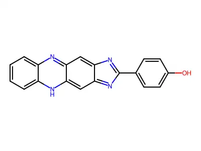 4-(1H-Imidazo(4,5-B)phenazin-2-YL)phenol structure