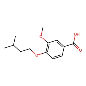 4-(Isopentyloxy)-3-methoxybenzoic acid structure