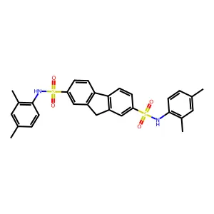 N(2),N(7)-Bis(2,4-dimethylphenyl)-9H-fluorene-2,7-disulfonamide structure