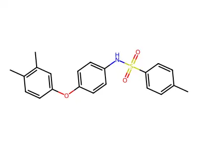N-[4-(3,4-dimethylphenoxy)phenyl]-4-methylbenzenesulfonamide structure