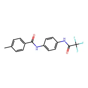 4-methyl-N-{4-[(trifluoroacetyl)amino]phenyl}benzamide structure