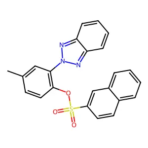 [2-(Benzotriazol-2-yl)-4-methylphenyl] naphthalene-2-sulfonate structure