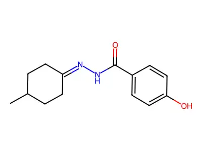 4-Hydroxy-N'-(4-methylcyclohexylidene)benzohydrazide structure